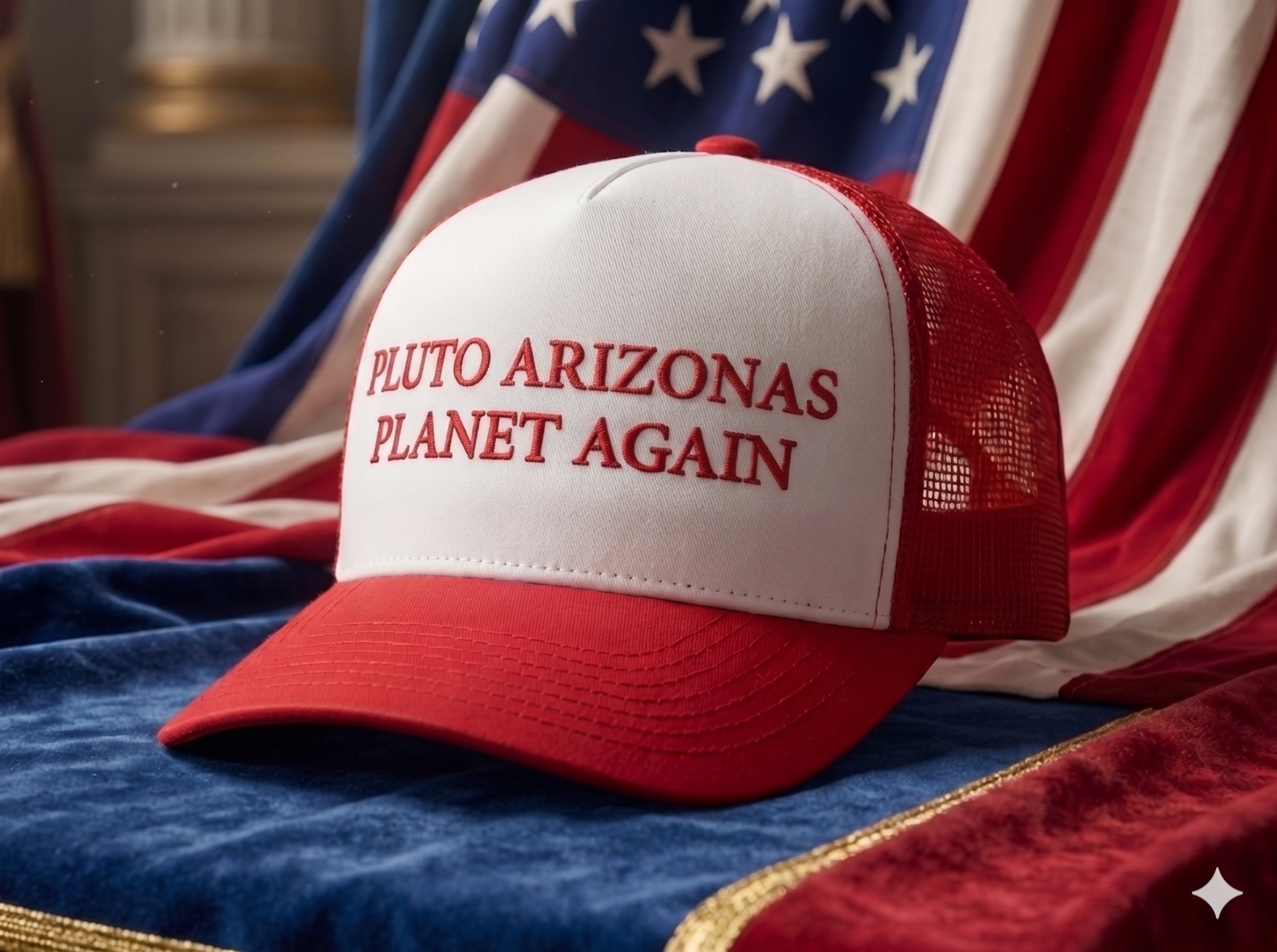 Pluto ARIZONAS Planet Again  Trucker Cap
